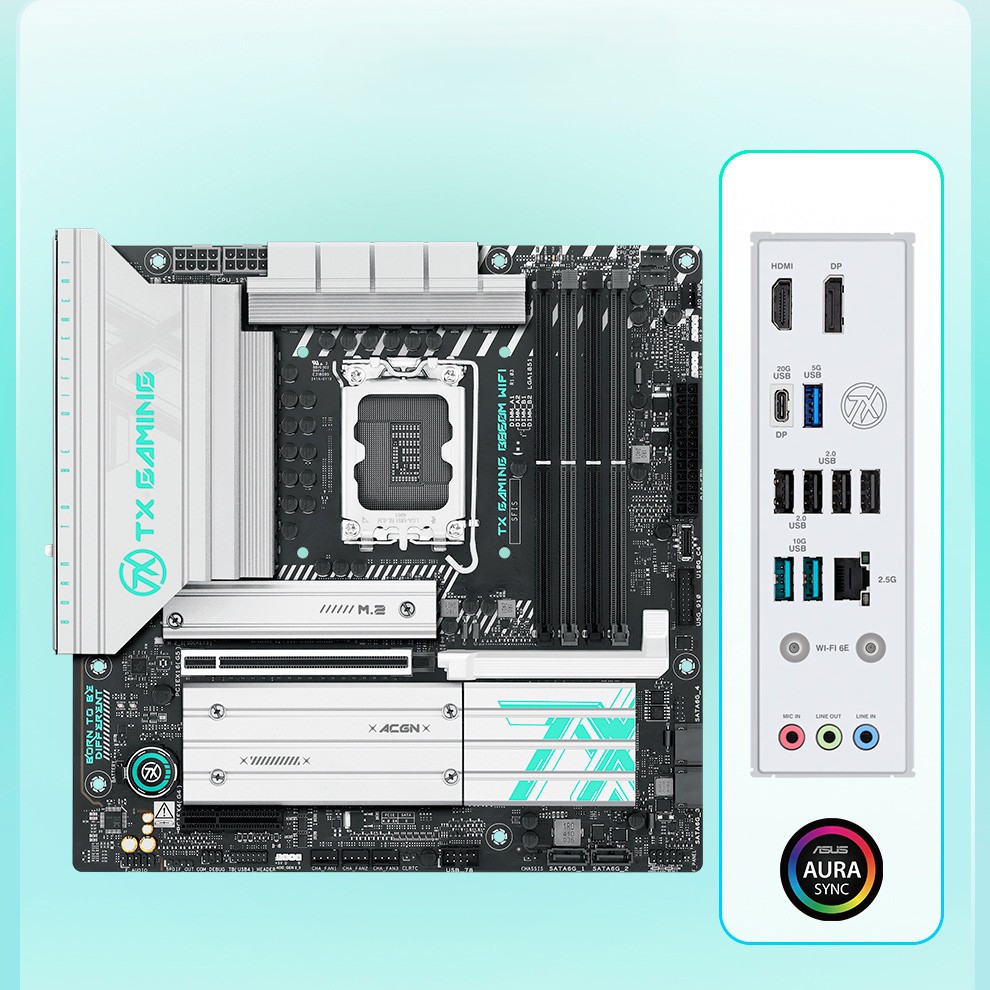 2025 New Released TX GAMING B8 - X870E Atx Motherboard recension och pris