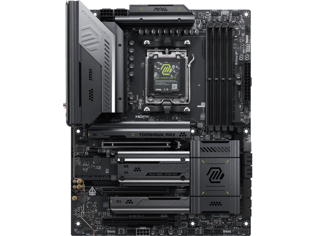 Msi Mag X870E Tomahawk Max Wif - X870E Atx Motherboard recension och pris